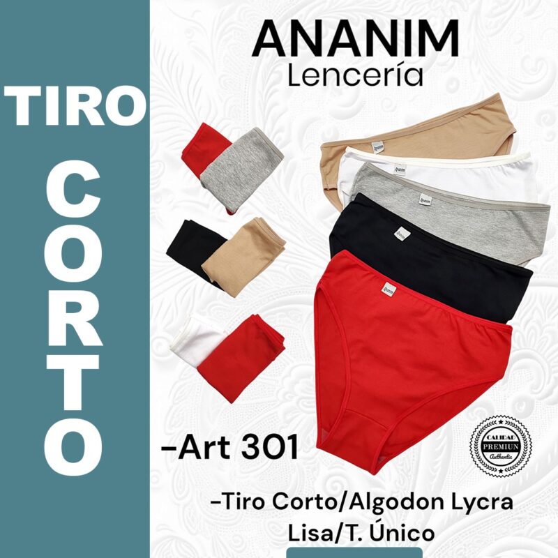 Tiro corto de algodòn.