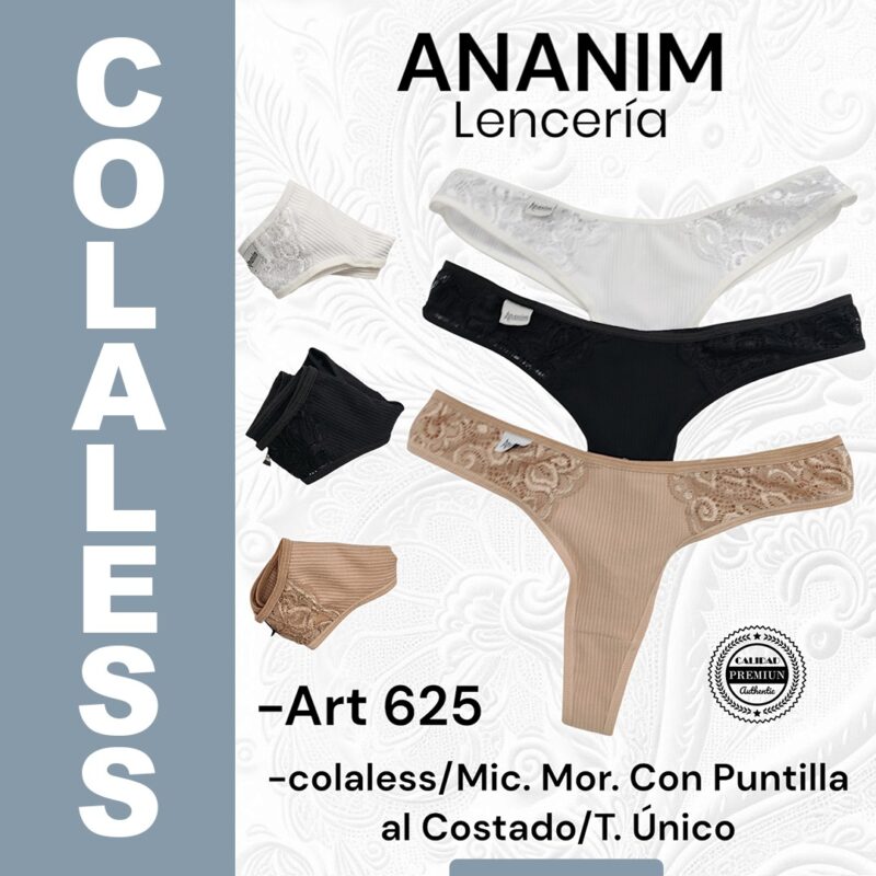 Colaless de micro/morley con puntilla.