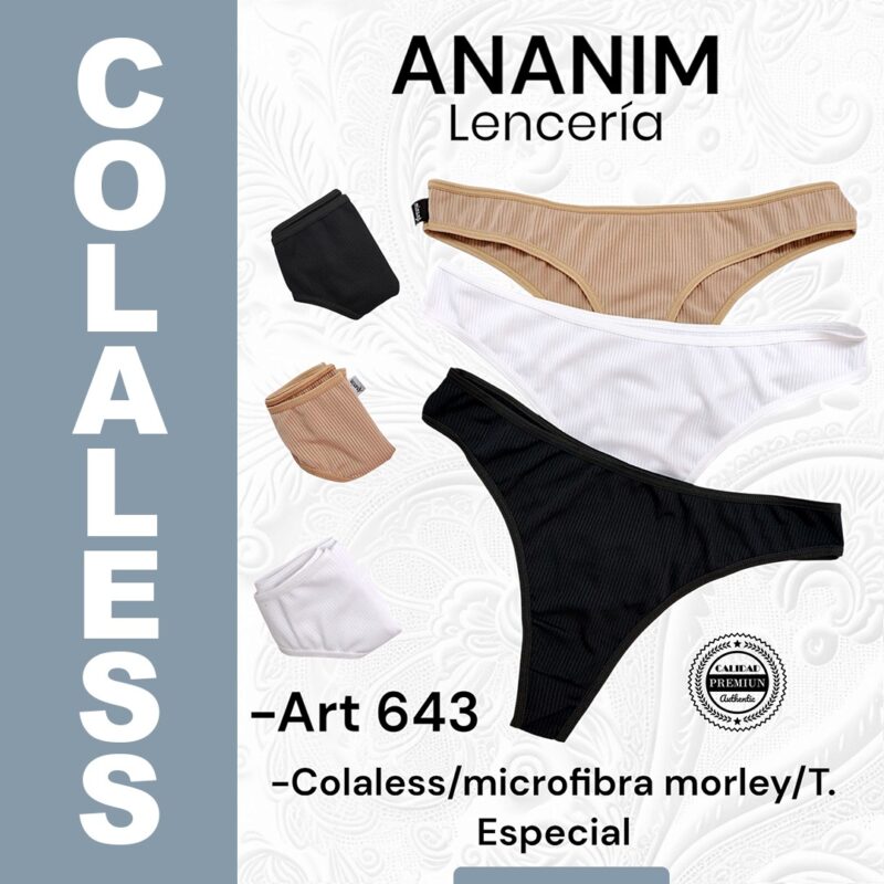 Colaless de micro/morley, especiales.