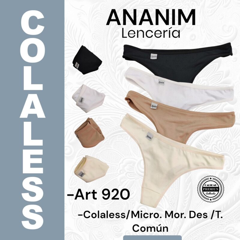 Colaless de micro/morley desagujadas.