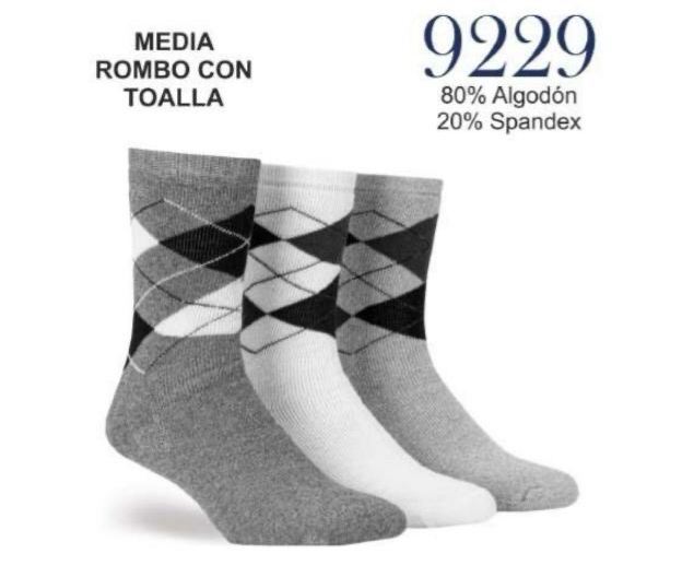 Medias largas de algodòn "rombo".