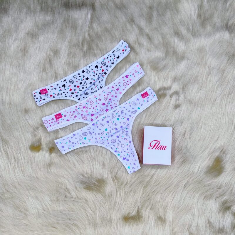 Colaless de algodón estampada pack x3.