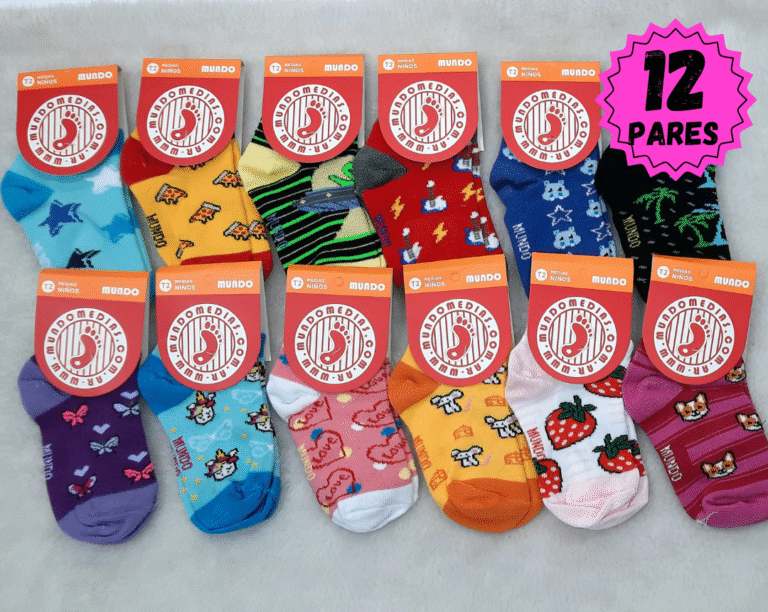 Soquete de niño estampado, Talle 3.