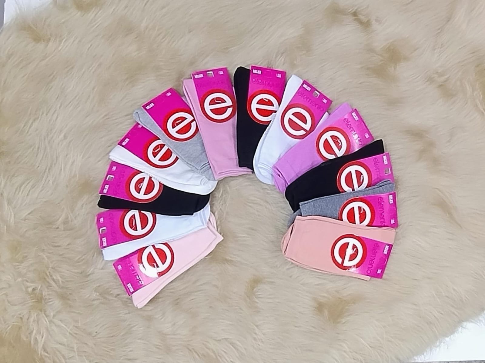 Media Caña Lisa Surtida, dama x12.