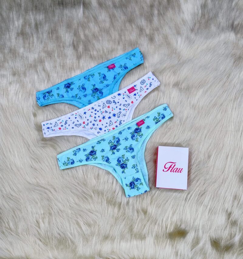 Vedetina de algodón estampada, Talle Especial, pack x3.