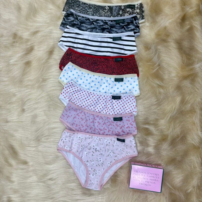 Universal algodón estampada pack x3, Capri.