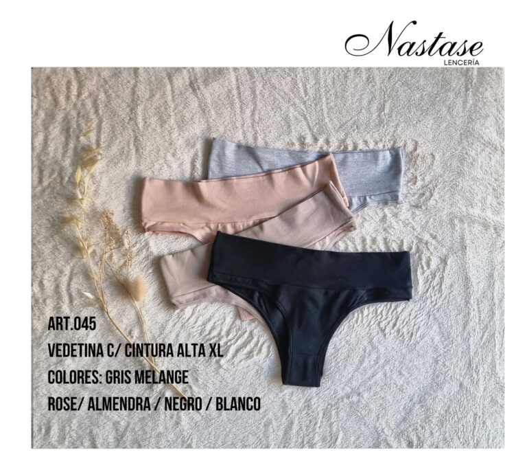 Vedetina con cintura Alta XL, pack x2 Nastase.