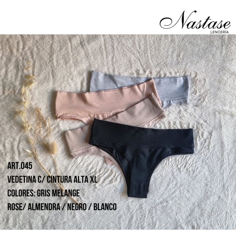 Vedetina con cintura Alta XL, pack x2 Nastase.