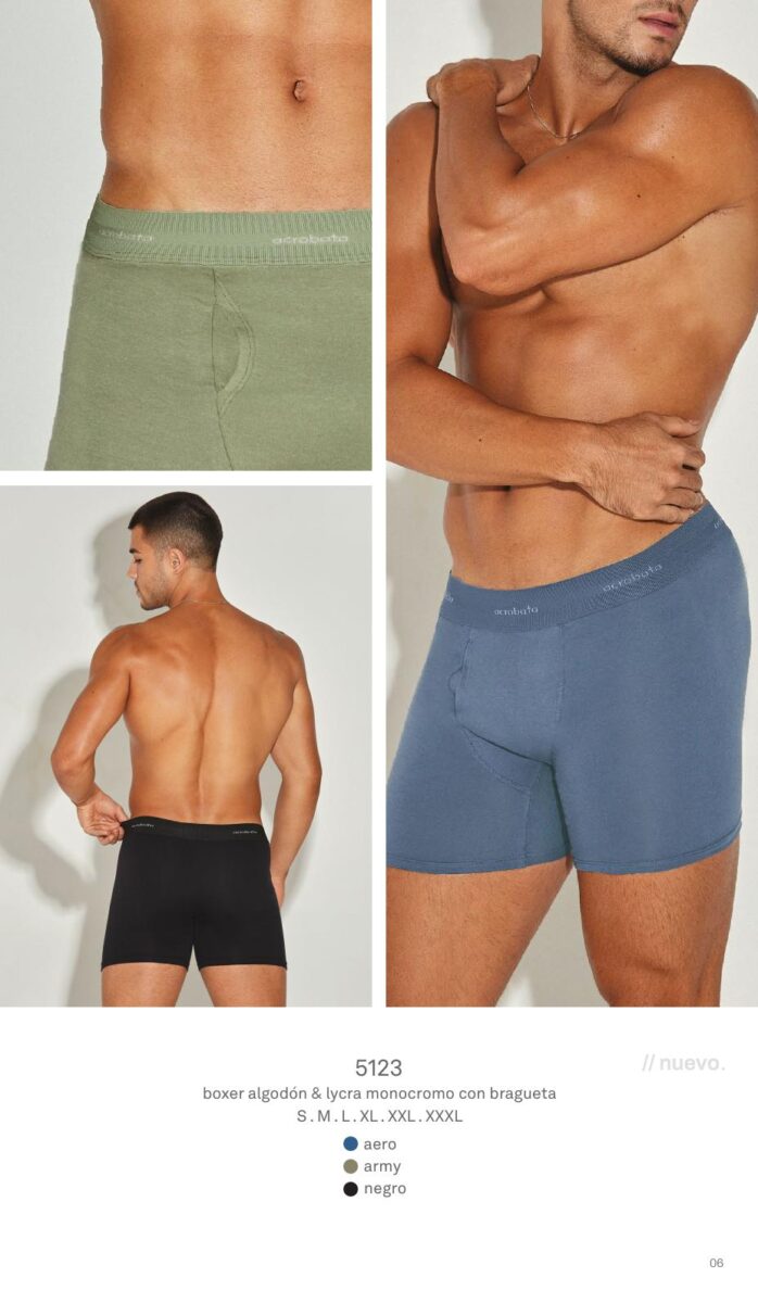 Boxer algodón con bragueta,Acrobata.