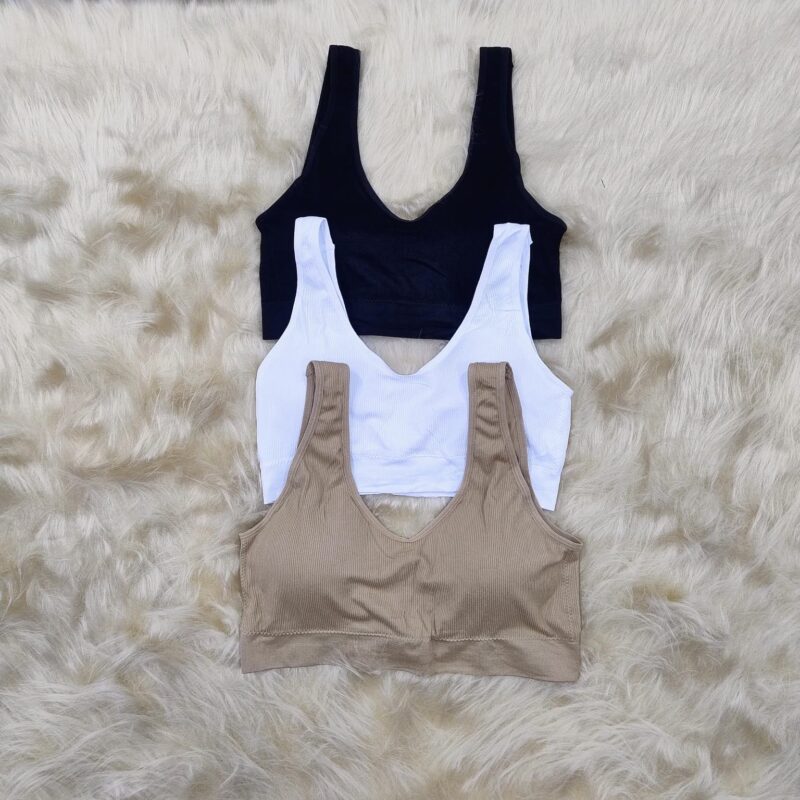 Corpiño deportivo con push micro morley,Talle Especial.