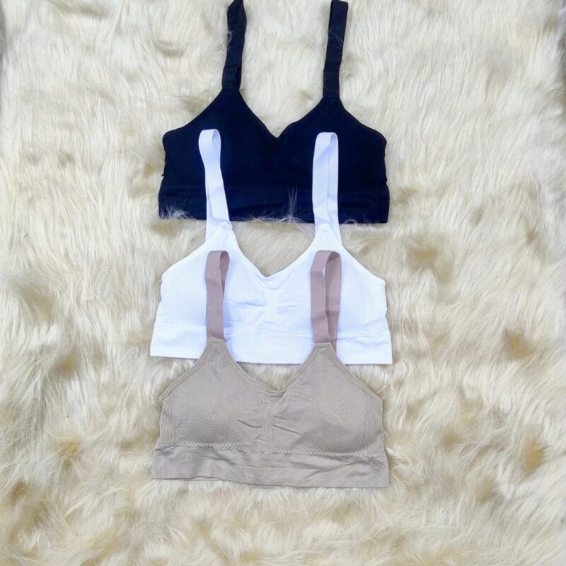 Corpiño deportivo bretel ancho de lycra, con push.