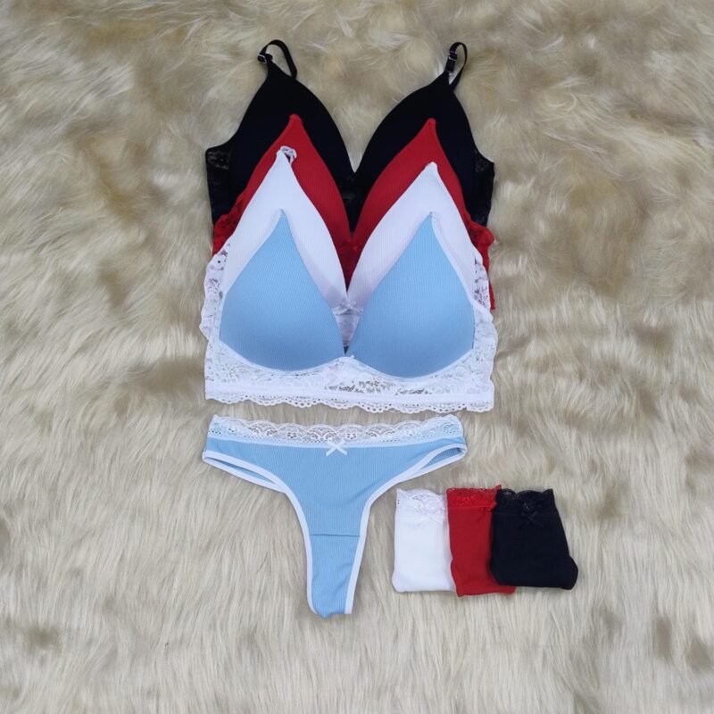 Conjunto triangulo soft de morley con base de puntilla.