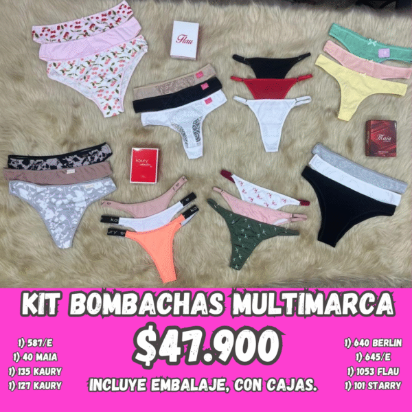 KIT 24 BOMBACHAS MULTIMARCA.