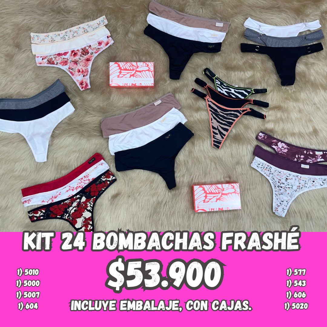 KIT 24 BOMBACHAS FRASHÉ.