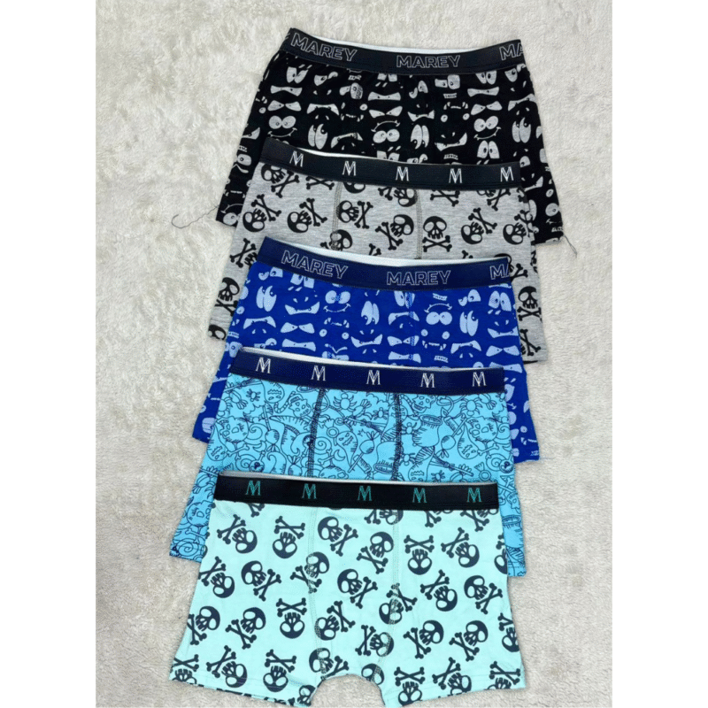Boxer de algodón estampado, pack x3 Linea Marey.