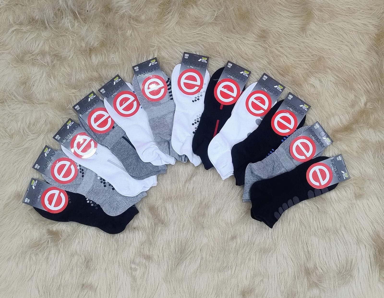 Soquete ultrafit de hombre, x12.