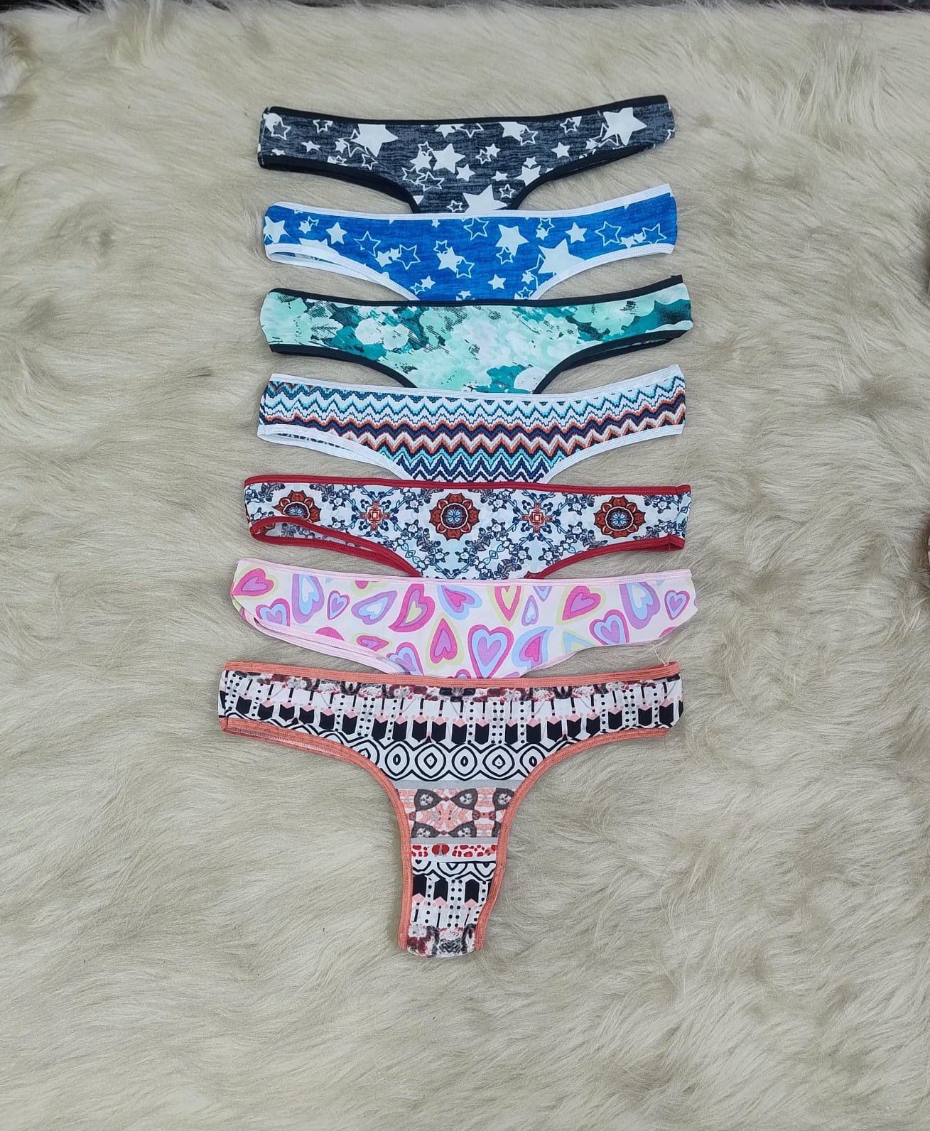 Colaless seda fría estampada, x12.