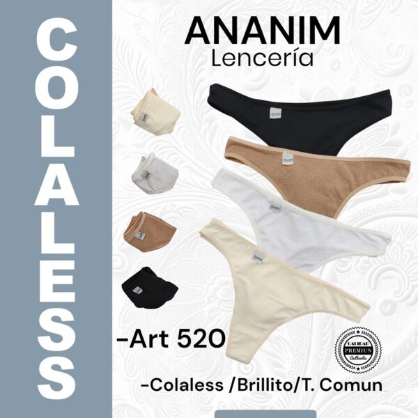 Colaless brillito, Ananim.