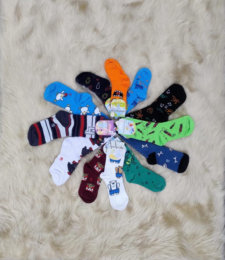 Medias largas de algodón, niño.