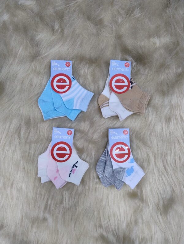 Soquete estampado de bebé talle 1, x12.