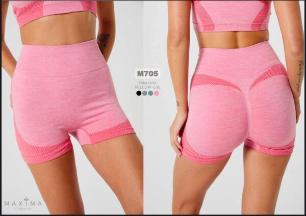 Short calza "seam less" de microfibra.