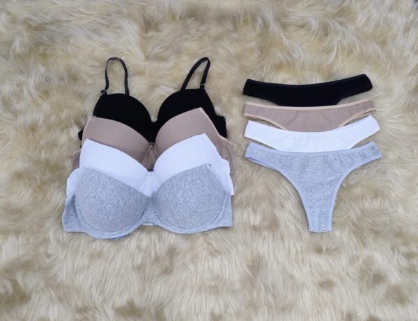 Conjunto tasa soft de algodón con colaless, CON CAJAS.