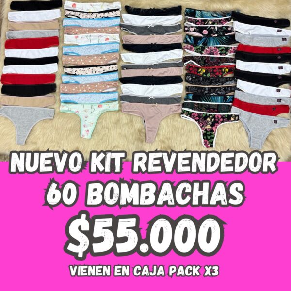KIT 60 BOMBACHAS CON CAJAS.