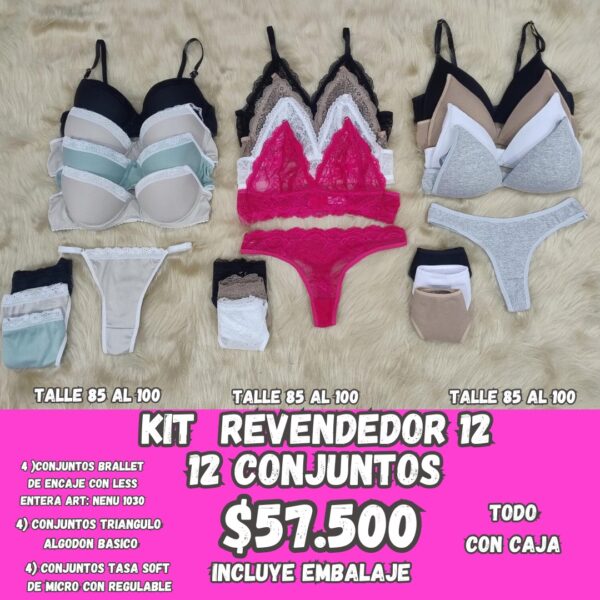 KIT REVENDEDOR 12, CON CAJAS.