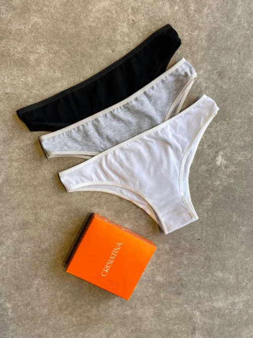 Vedetinas de algodón, pack x3.