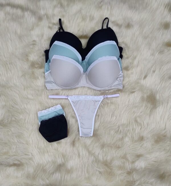 Conj. tasa soft de microfibra con colaless regulable.