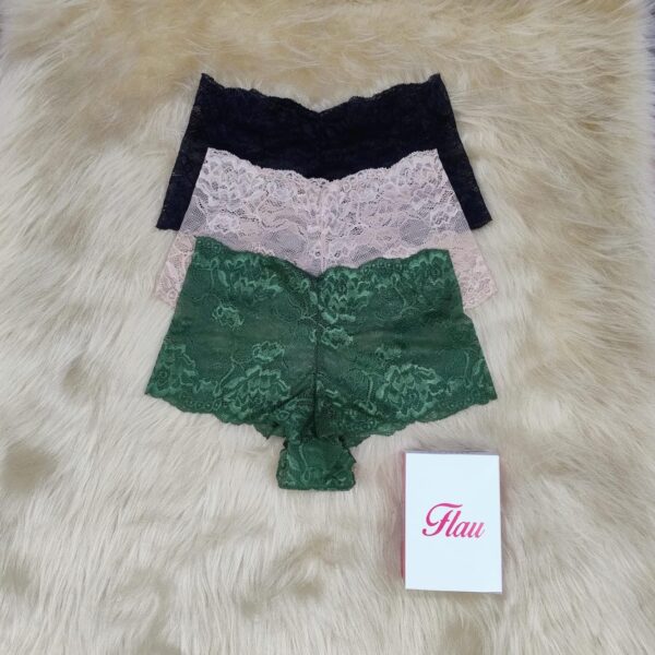 Culotte de encaje, pack x3.