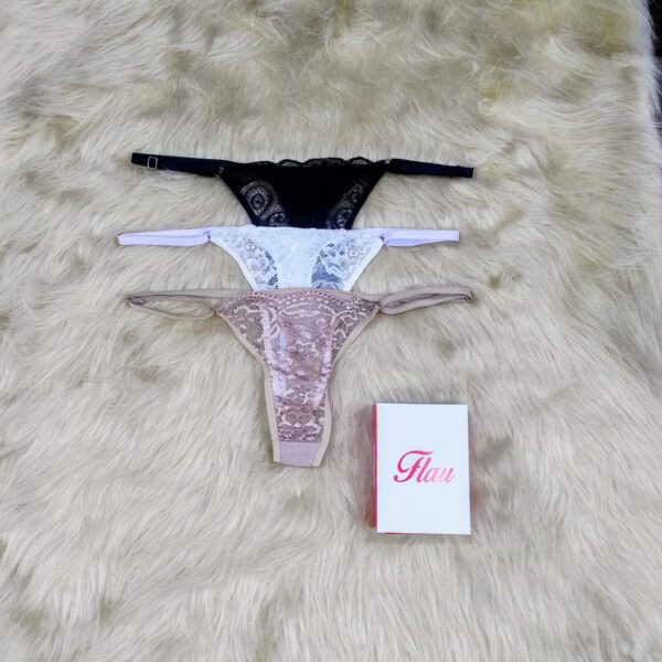 Colaless regulables de encaje, pack x3.