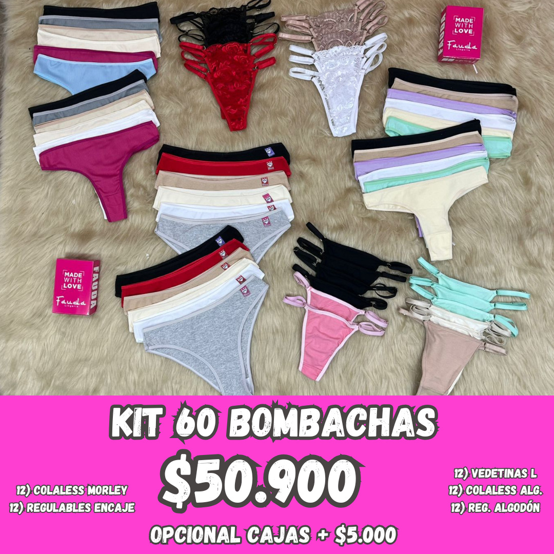 KIT 60 BOMBACHAS.