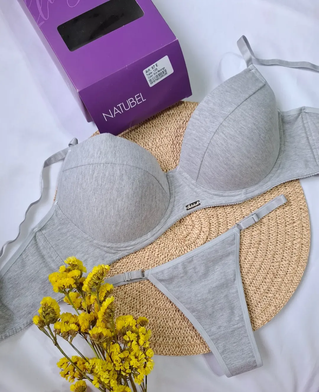 Conj. tasa soft de algodón con colaless regulable.