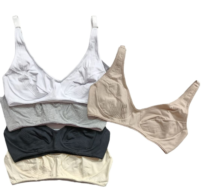 Corpiño reductor de algodón reforzado.