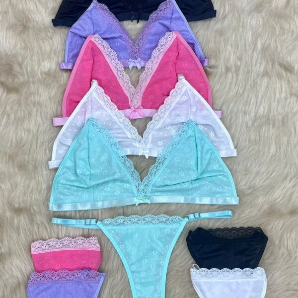 Conjunto brallet labrado con regulable.