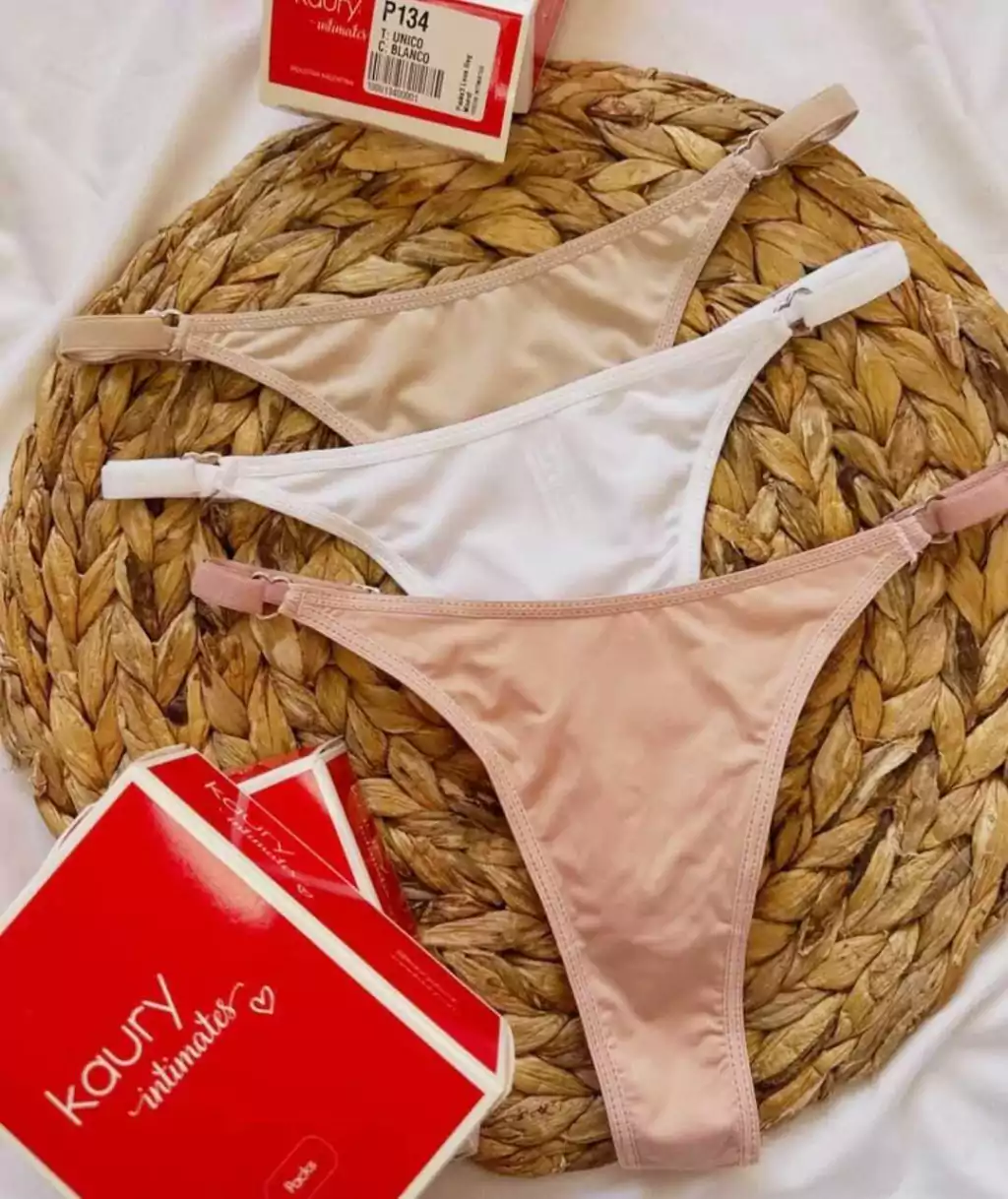 Colaless de microfibra lisa con elástico, pack x3.