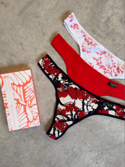 Colaless de algodón estampado, pack x3.