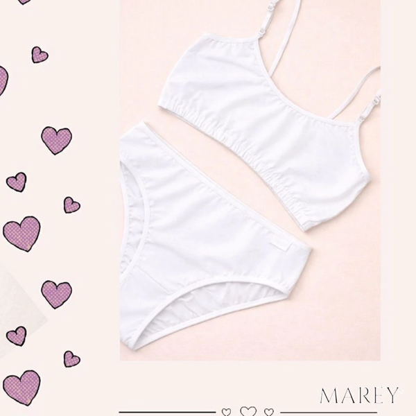 Conjunto de nena de algodón con vedetina.