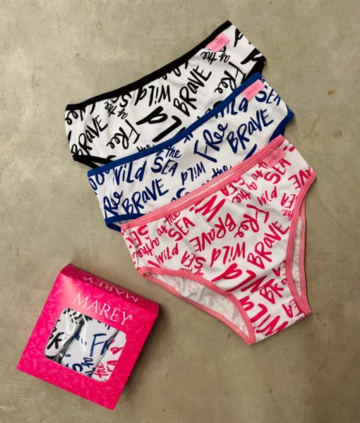 Bombacha de nena alg. estampado, pack X3.