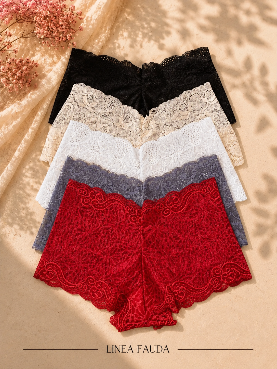Culotte de puntilla, x12.