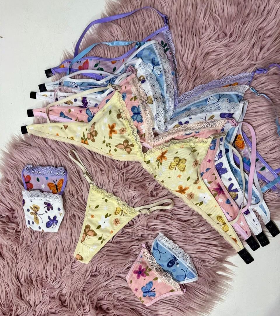 Conjunto brallet Estampado colaless regulable, x12.