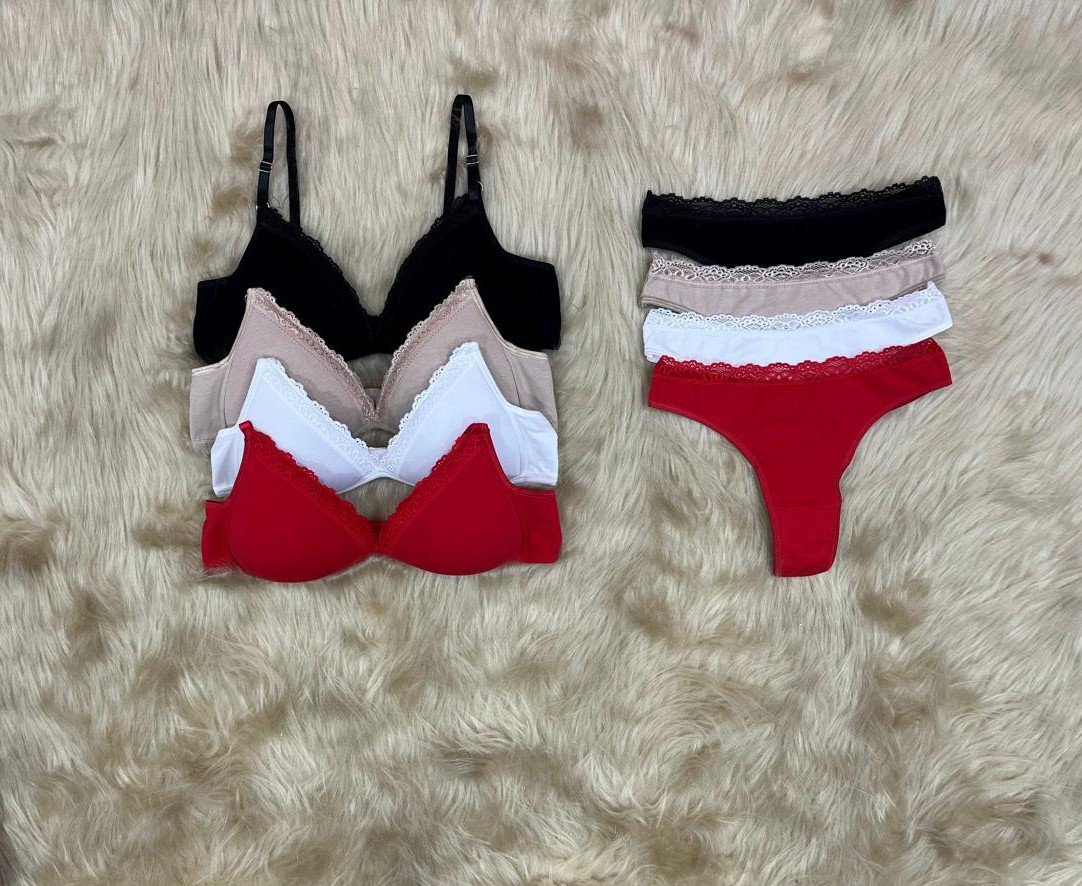 Conjunto triángulo alg. puntilla y colaless, x12.