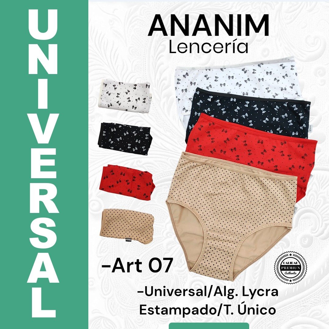 Universal de Alg. Lyc. Estampada. Talle unico .