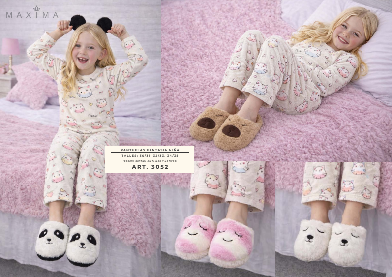 Pantuflas Fantasia de Niña.