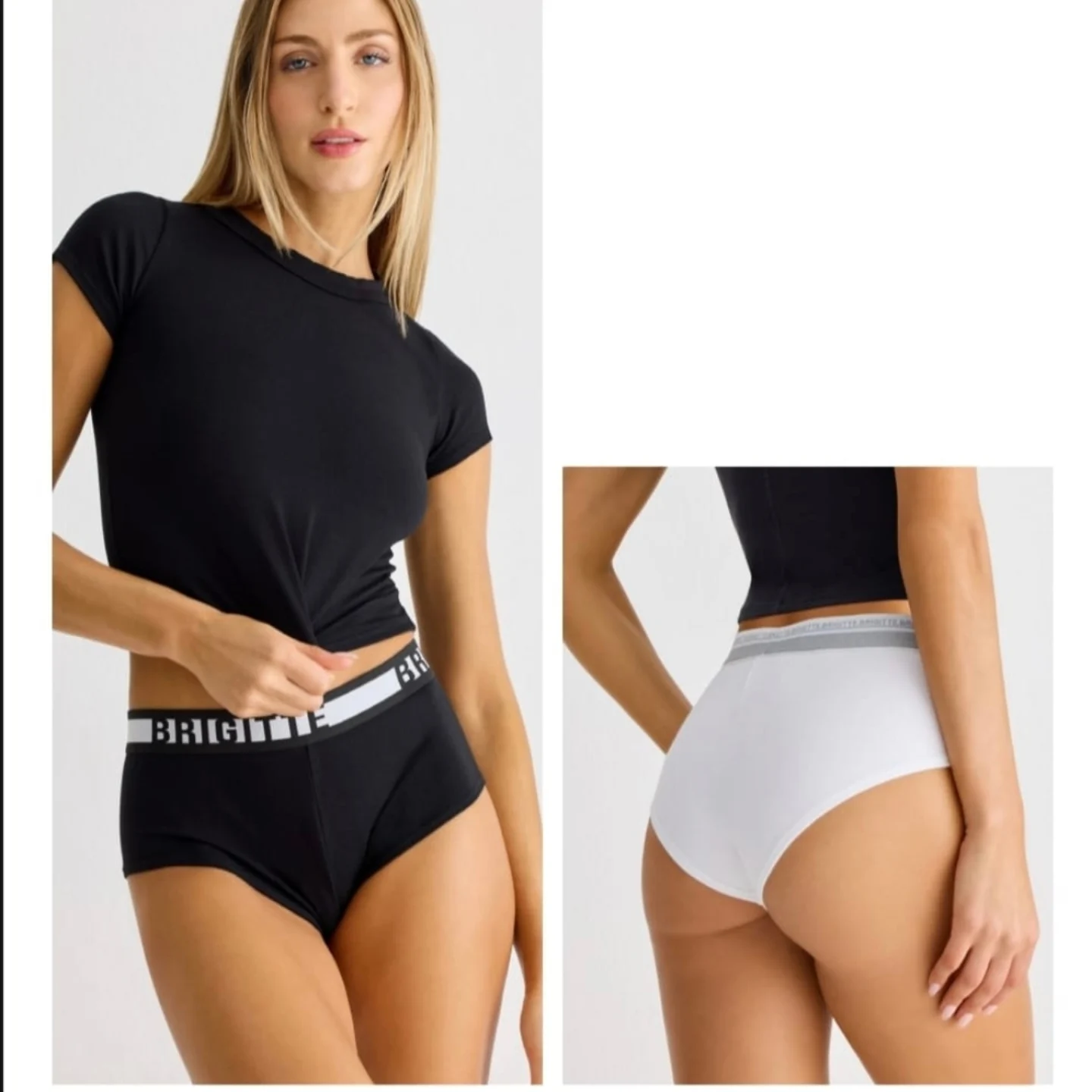 Minishort de  Algodon y Lycra Elastico Brigitte.