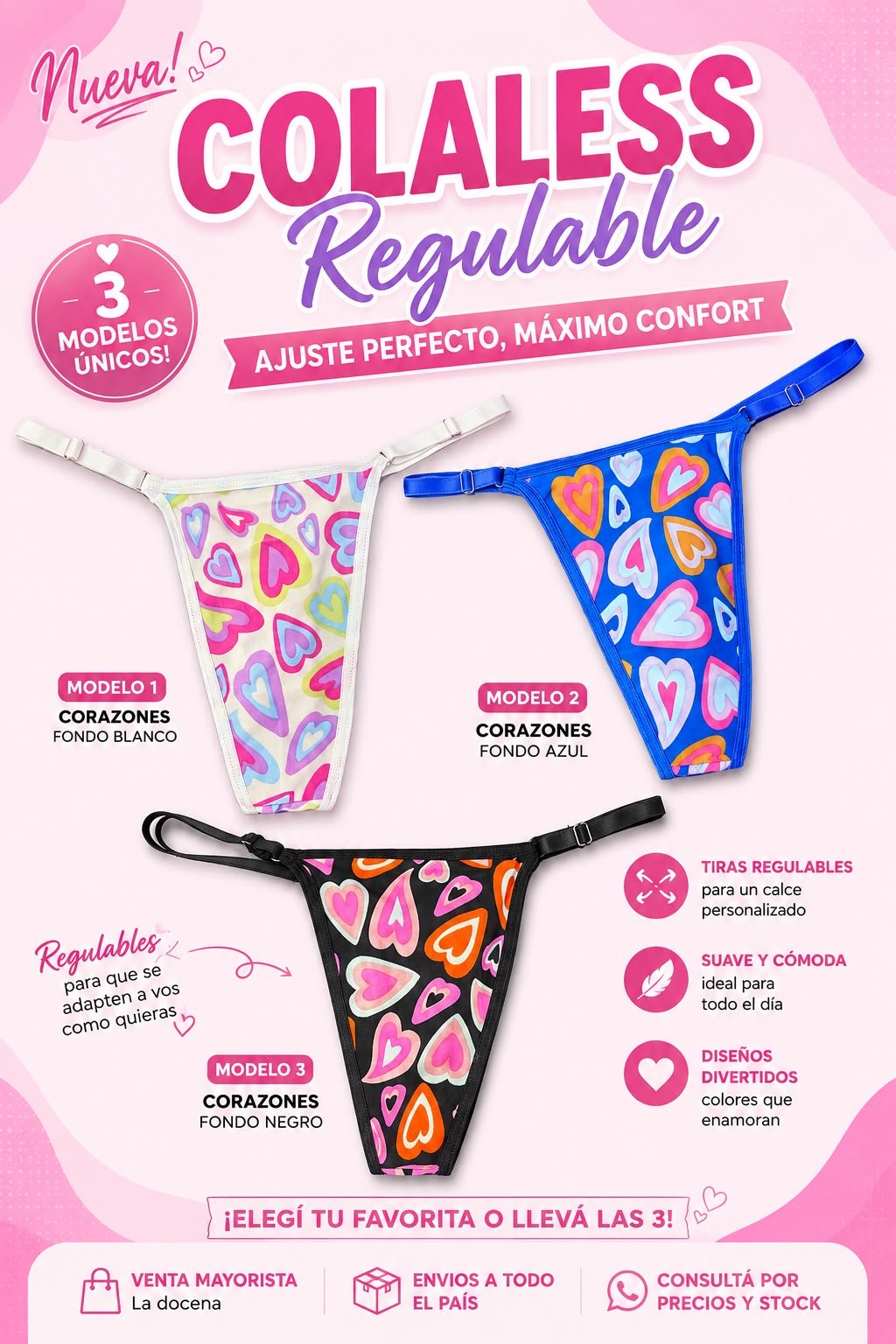 Colaless regulable de seda fria, x12.